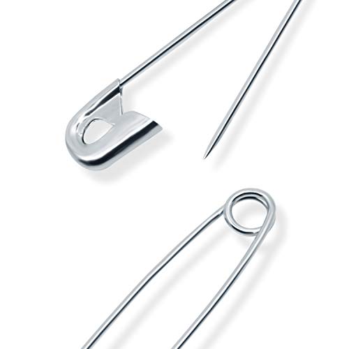 Dritz Safety Pins Assorted Sizes - Nickel Plated Steel (100 Count)