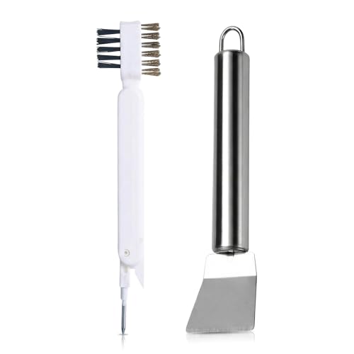 2-Piece Stove Cleaning Brush and Scraper Set for Kitchen