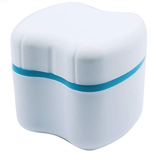 LOVEWEE Denture Case with Rinsing Basket and Retainer Cleaning Box