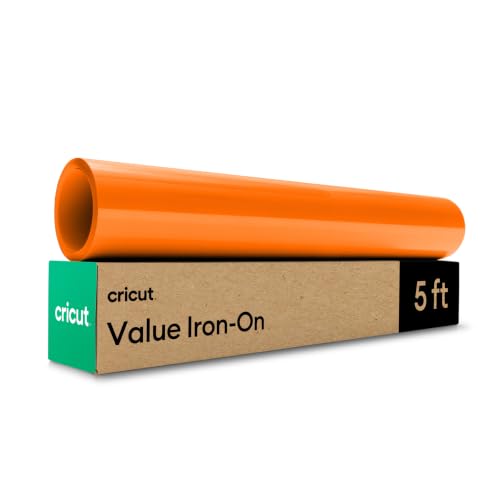 Cricut Value Iron-On Vinyl, Orange - 12 in x 5 ft Roll
