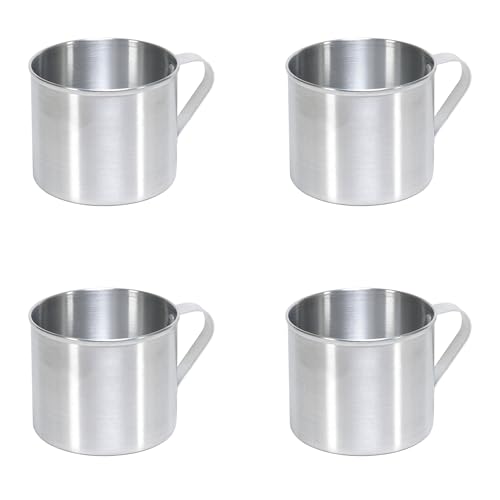 IMUSA 4 Pack Aluminum Mugs, 0.7 Quart for Camping & Home Use