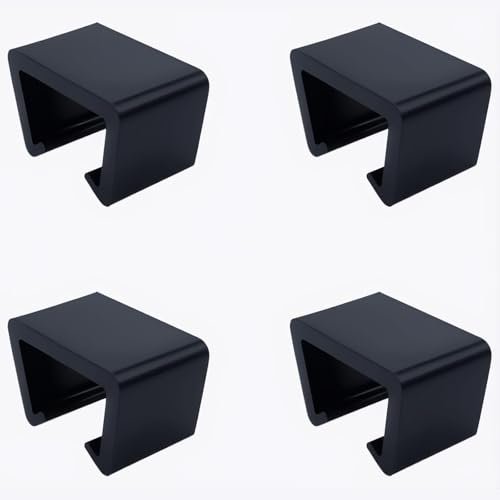 4 Pack Black Wicker Chair Clamps for Modular Furniture Connection