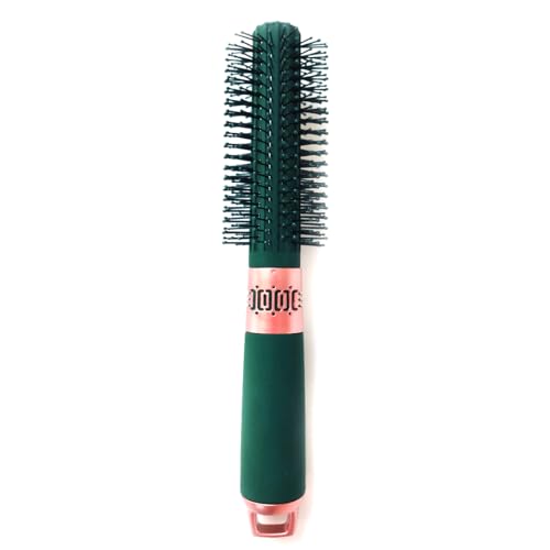 Leenchiry Anti-Static Detangler Hair Brush with Nylon Bristles (Green)