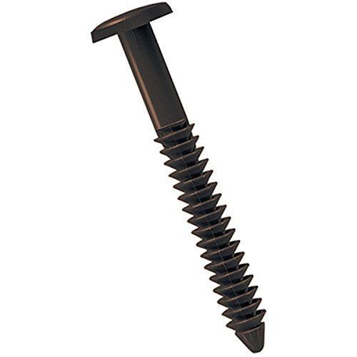 Ekena Millwork 3" Vinyl Shutter-Lok Screws - Musket Brown (6 Pack)