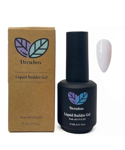 Drewbox Liquid Builder Gel for Nails - Soak Off LED/UV Extension Gel