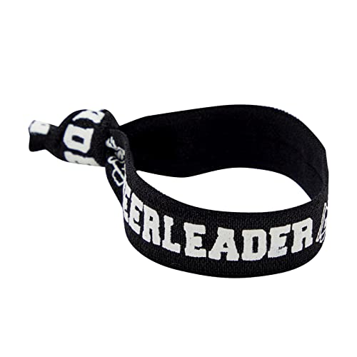 Zodaca Black Cheer Bracelets 50 Pack - Ponytail Holders & Hair Ties