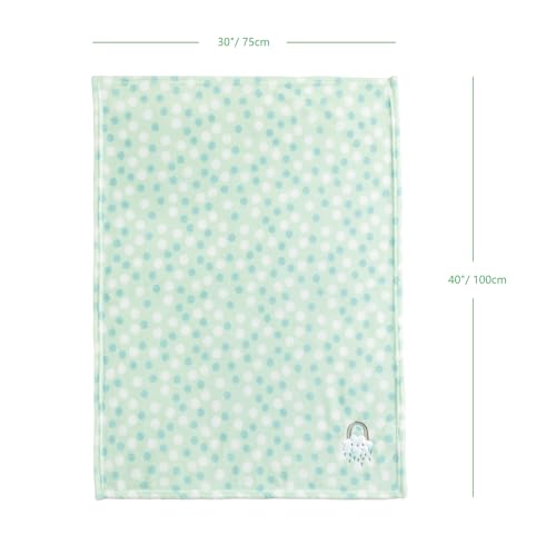 CREVENT 30x40 Plush Baby Blanket - Soft Flannel Fleece for Infants & Toddlers