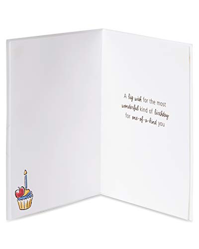 Papyrus Snow White Birthday Card - One-of-a-Kind Cupcake Design