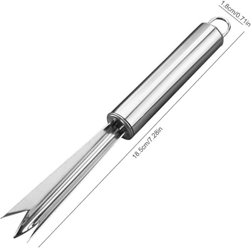 Cauaoa Stainless Steel Pineapple Eye Remover V-Shape Kitchen Peeler