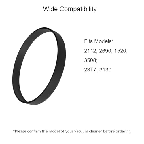 JIEPRO Vacuum Belts for Bissell PowerForce & CleanView Upright Vacuums 2 Pack