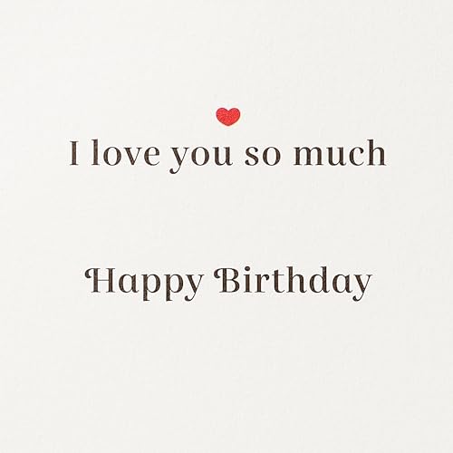 Papyrus Birthday Card for Husband - FSC Lasercut Tree Heart Charm