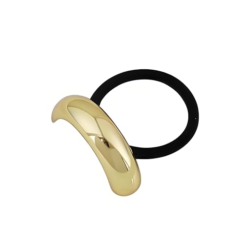 Gold Hair Ties Metal Geometric Hair Cuffs for Thick Hair