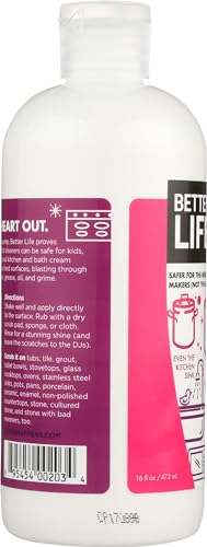 Better Life Stainless Steel Sink Cleaner - 16 Ounce Kitchen & Bath Scrubber