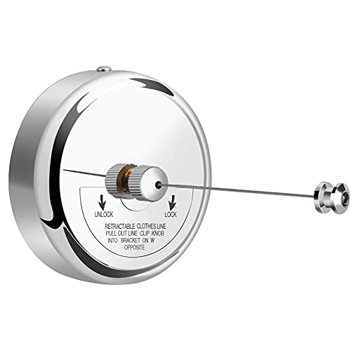 Clatoon Retractable Clothesline - 9ft Adjustable Stainless Steel