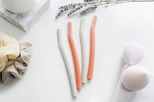 Chaosss Eyebrow Razor & Dermaplaning Tool - 4 Pack Orange