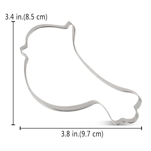 LILIAO Bird Cookie Cutter - 3.8" Stainless Steel, Dishwasher Safe