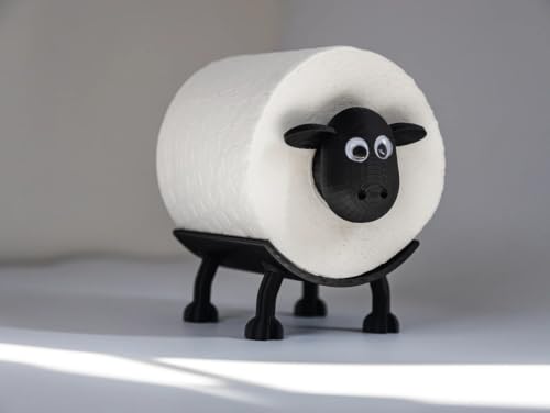 Black Sheep Toilet Paper Holder - Funny 3D Printed Bathroom Decor