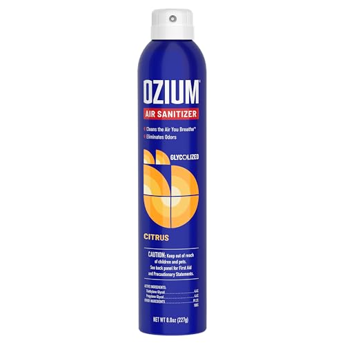 Ozium Air Sanitizer & Odor Eliminator Spray, Citrus Scent, 8 Oz