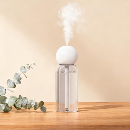 GloryAir 220ml Mini Portable Humidifier - Quiet Cool Mist for Desk & Travel