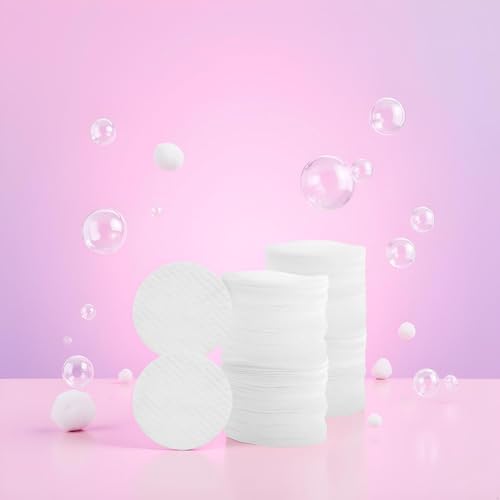Disposable White Facial Cleansing Pads 100 Pcs Soft Non-Woven Round Cotton