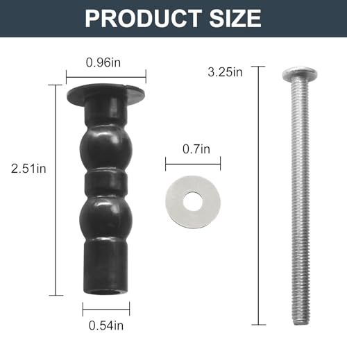 Toilet Seat Replacement Hardware Kit for TOTO THU651N, 2-Pack