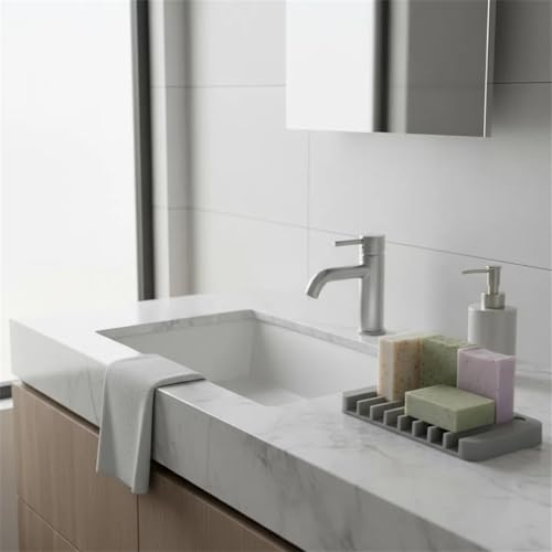 Asltw 2-Pack Premium Silicone Soap Holder - Self-Draining Design