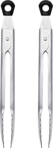 OXO Good Grips Mini Tongs Set - 2 Pack, 7-Inch Stainless Steel