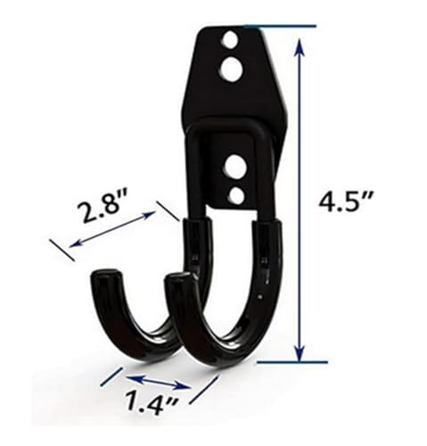 Zoele Black Wall Mounting High Velocity Floor Fan Bracket, Industrial Grade