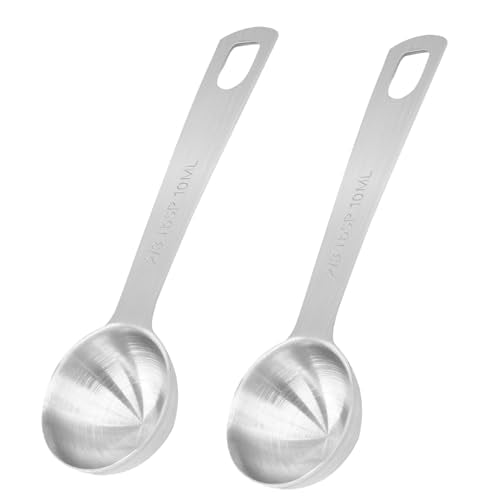 Marvexi Stainless Steel Measuring Spoons Set - 2/3 Tbsp, 2 Tsp, 10 mL