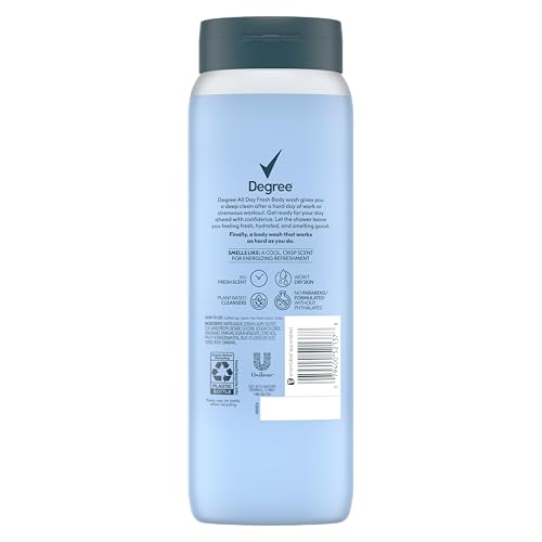 Degree All Day Fresh Body Wash Cool Rush 20 fl oz