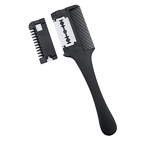 Medsuo Double Sided Hair Thinner Trimmer Razor Comb in Black