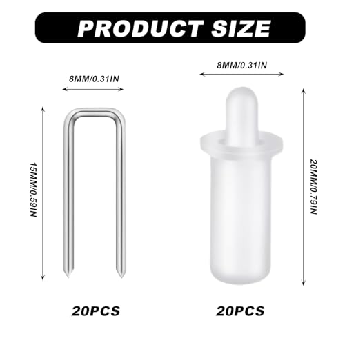 40pcs Plantation Shutter Repair Kit with Staples and Pins for Window Blinds