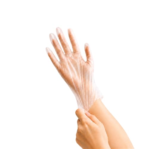 Disposable TPE Gloves - 100 Count, Food Safe, Latex-Free, Sizes S-XL