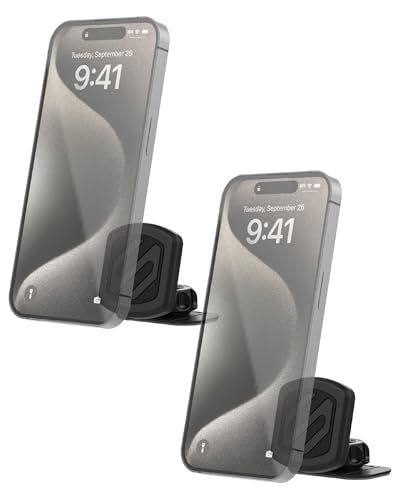 Scosche MagicMount Magnetic Car Phone Mount for Dashboard - Pack of 2