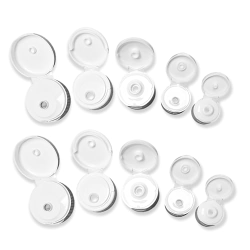 10-Pack Bottle Emptying Cap Kit - 5 Sizes (20mm-38mm) Reusable Leak-Proof