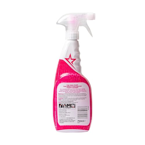 The Pink Stuff Bathroom Foam Cleaner - 1 Count Non-Drip Spray
