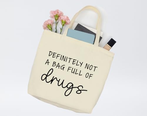 Reusable Canvas Tote Bag for Groceries - Funny Animal Gifts