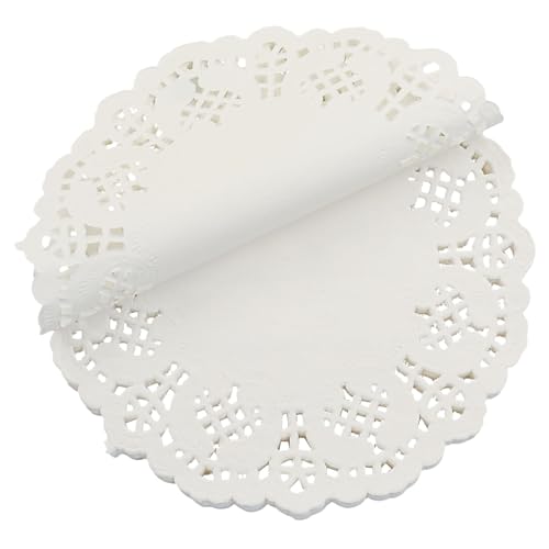 OSVJE Lace Paper Doilies - 4.5 Inch Round, 100 Pcs - Elegant Table Decor