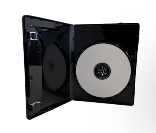 MediaPack4All 12.5mm Blu-Ray Case - Single Disc Storage, Black (1 Pack)