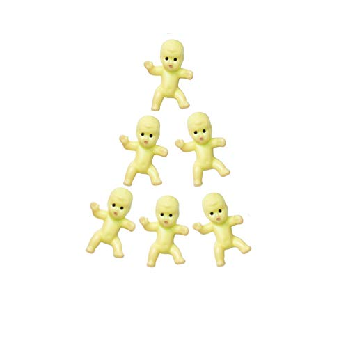 60 Mini Plastic Babies for Baby Shower Games & Party Decor