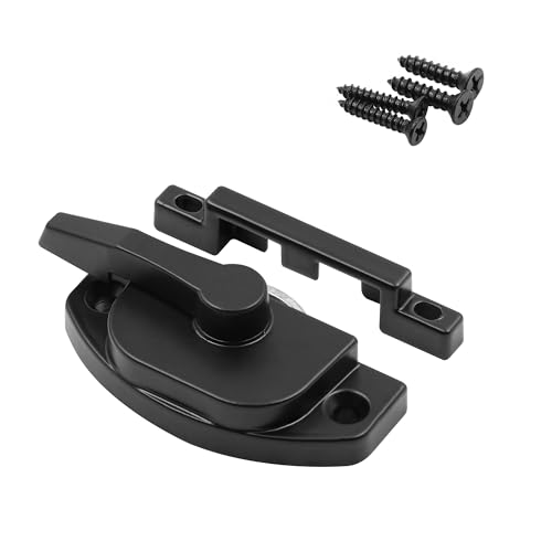 Prime-Line Window Sash Lock for Vinyl Sliding Windows, 2-1/16" Hole, Black