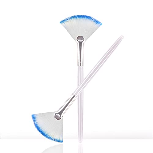 Soft 'N Style Taklon Fan Mask Brush Set for Facial Peels & Serums