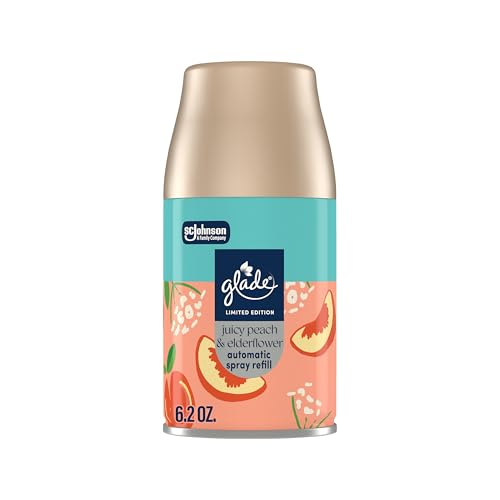 Glade Juicy Peach & Elderflower Automatic Spray Refill - 6.2 Oz