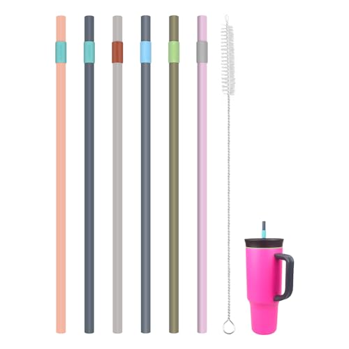 Replacement Straws for Owala 40oz Tumbler - 6 Pack in 6 Colours