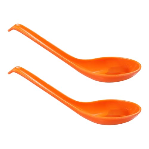 Anphly Melamine Soup Spoon - Heat-Resistant Deepened Spoon for Kitchen and Restaurant