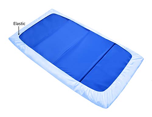 American Baby Company Microfiber Nap Mat Sheets - Blue, 24"x48" (Pack of 2)
