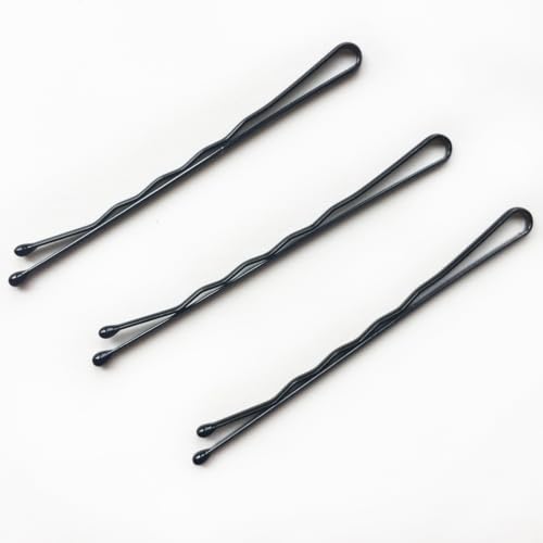 Reazana 200 Pcs Black Bobby Pins with Case - Secure Hold Hair Styling