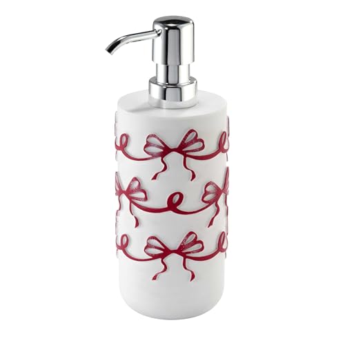 Christmas Lotion Pump & Cotton Fingertip Towels Set - White