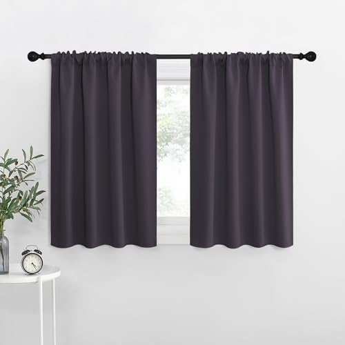 NICETOWN RV Blackout Curtains, Greyish Purple, 29"W x 50"L (2 PCs) - Thermal Insulated Drapes