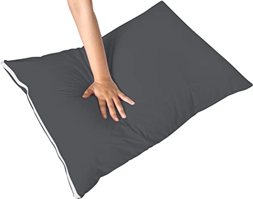 Utopia Bedding King Size Pillow Protectors Set of 2 Gray Zippered Waterproof Bed Bug Dust Mite Proof